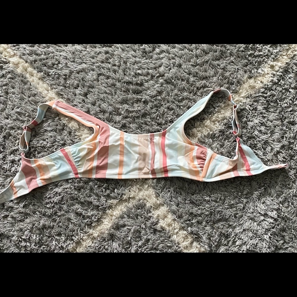 multicolored bikini top